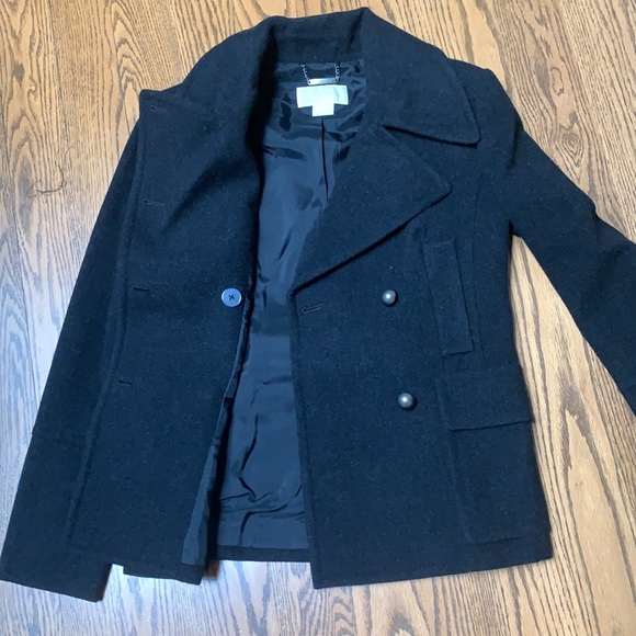 MICHAEL Michael Kors Charcoal Pea Coat - Picture 7 of 15